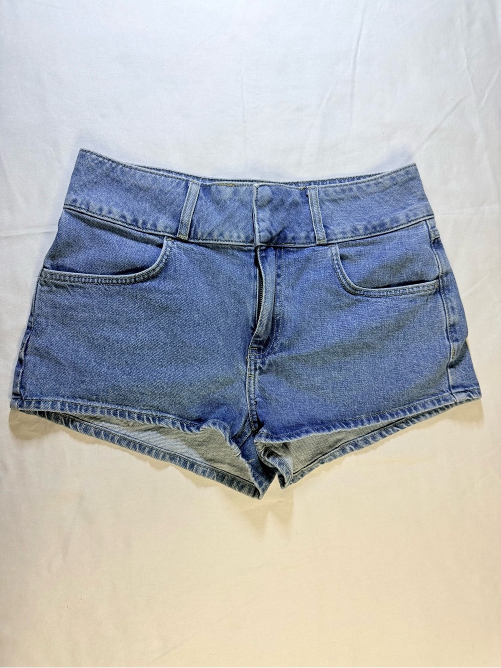 Fashion Nova Medium Blue Denim Shorts